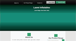 Desktop Screenshot of laxmiinflatable.co.in